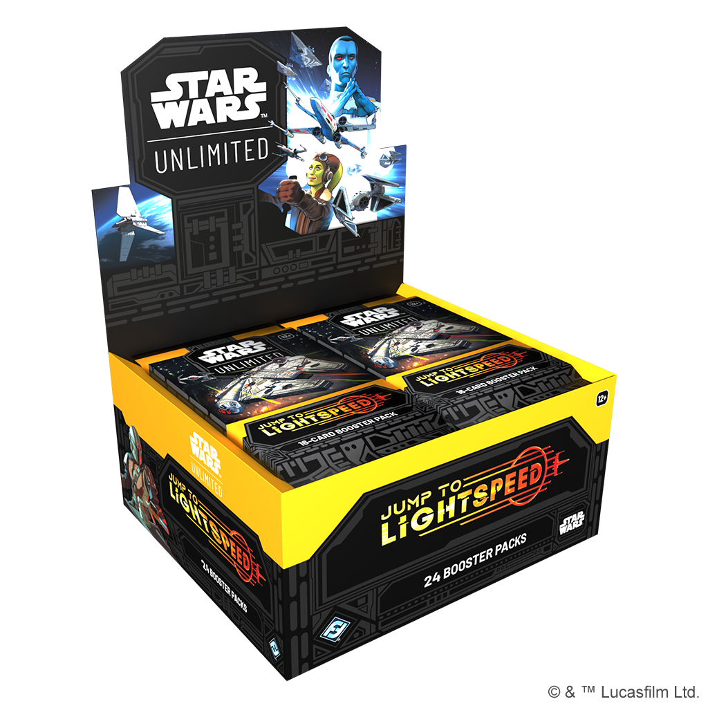 FFG - Star Wars: Unlimited - Jump to Lightspeed Booster Display (24 Booster) - Englisch