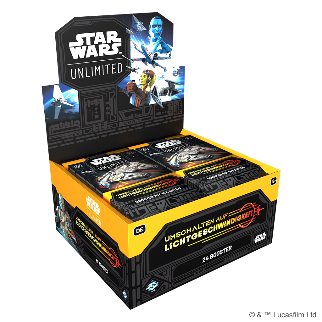 FFG - Star Wars: Unlimited - Umschalten auf Lichtgeschwindigkeit Booster Display (24 Booster) - Deutsch