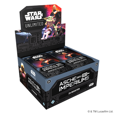 FFG - Star Wars: Unlimited - Asche des Imperiums Booster Display (24 Booster) - Deutsch