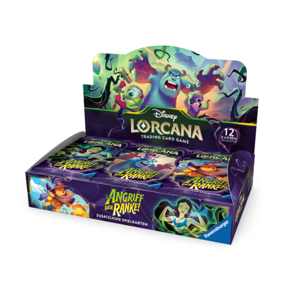 Disney Lorcana - Angriff der Ranke ! Booster Display (24 Packs) Deutsch
