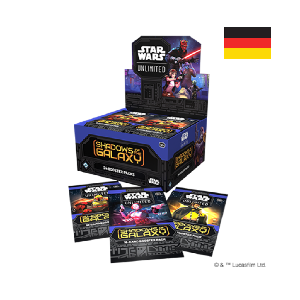 FFG - Star Wars: Unlimited - Schatten der Galaxis / Shadows of the Galaxy Booster Display Deutsch