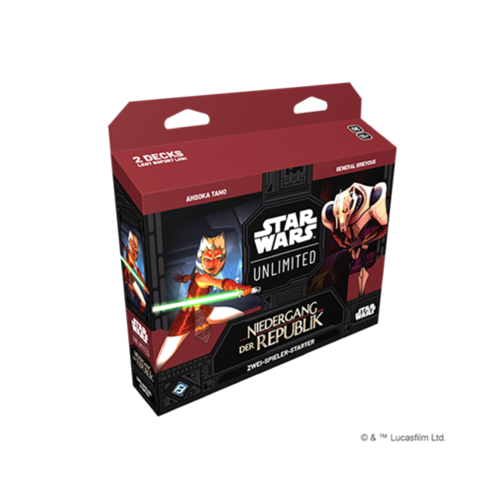 FFG - Star Wars: Unlimited - Niedergang der Republik Zwei Spieler Starter Set Deutsch