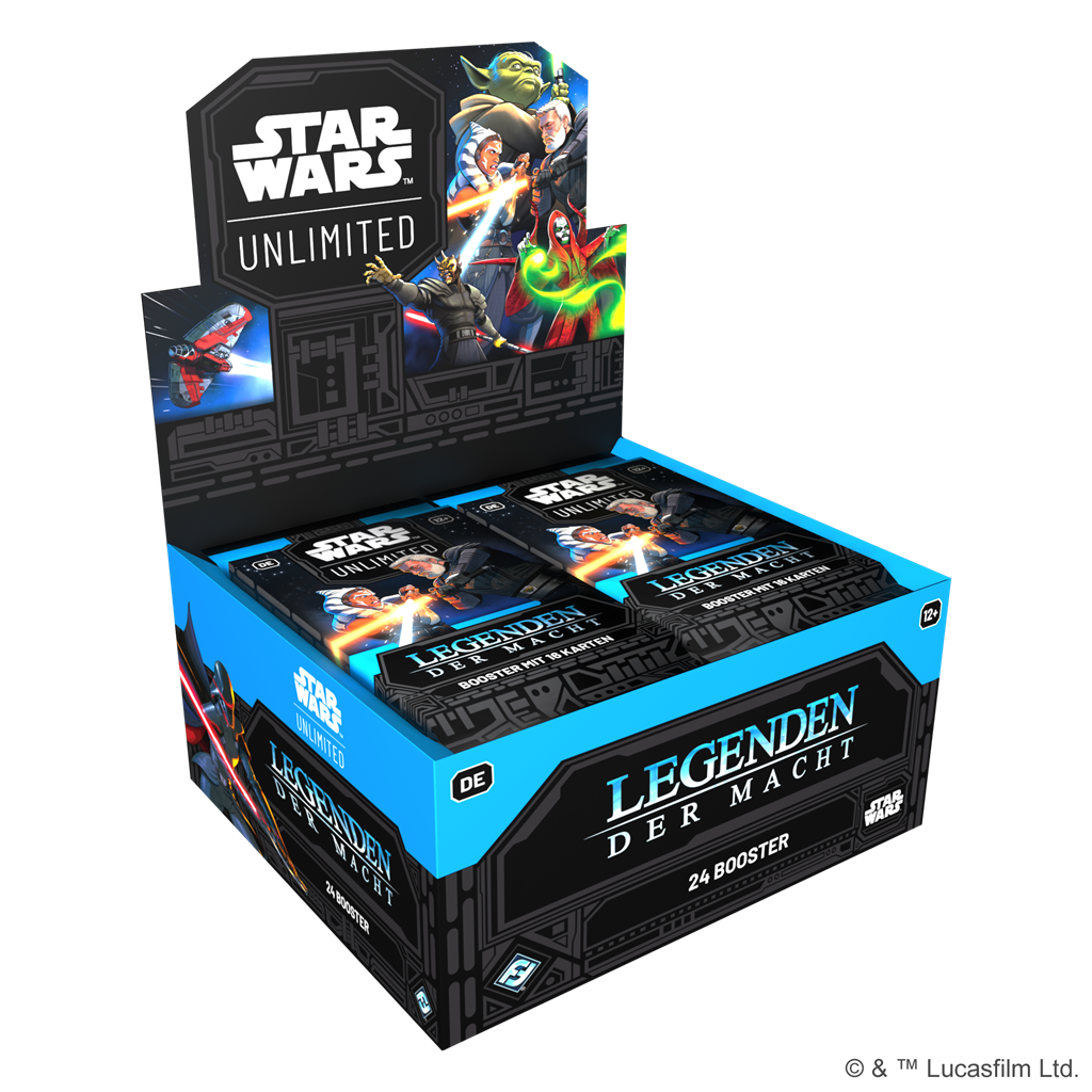 FFG - Star Wars: Unlimited - Legenden der Macht Booster Display (24 Booster) - Deutsch