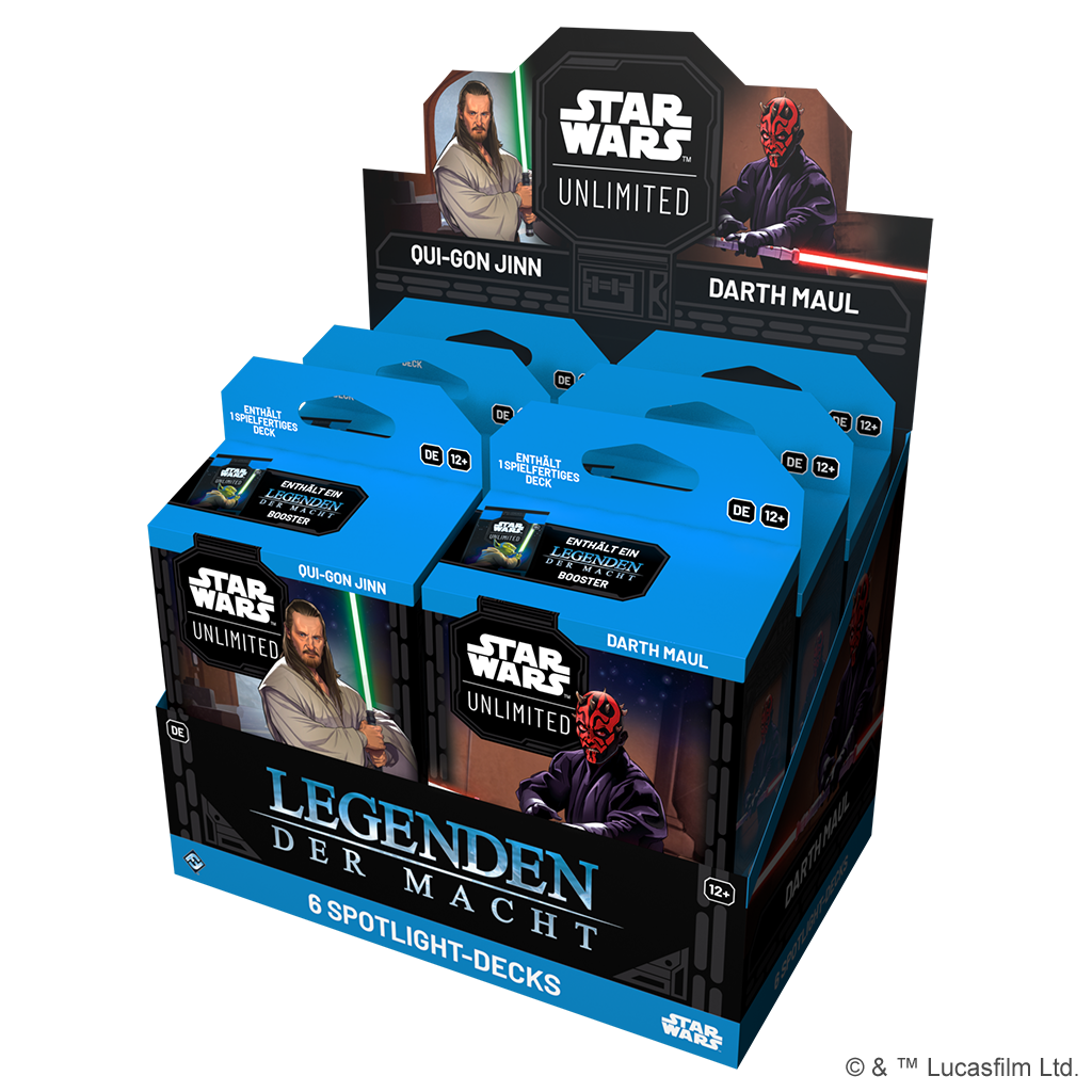 FFG - Star Wars: Unlimited - Legenden der Macht Spotlight Deck (2 verschiedene) - Deutsch