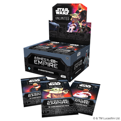 FFG - Star Wars: Unlimited - Ashes of the Empire Booster Display (24 Booster) - Englisch