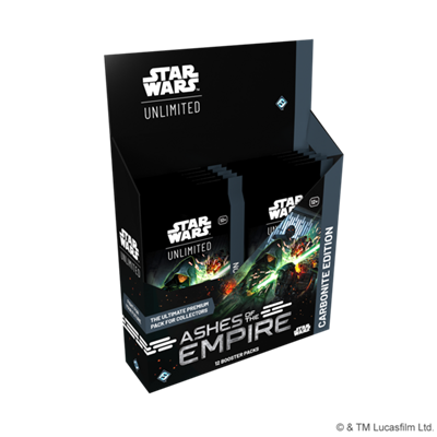 FFG - Star Wars: Unlimited - Ashes of the Empire Carbonite Booster Display (12 Booster) - Englisch