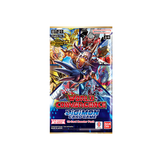 Digimon Card Game - World Convergence - BT21 Booster (1 Pack) Englisch