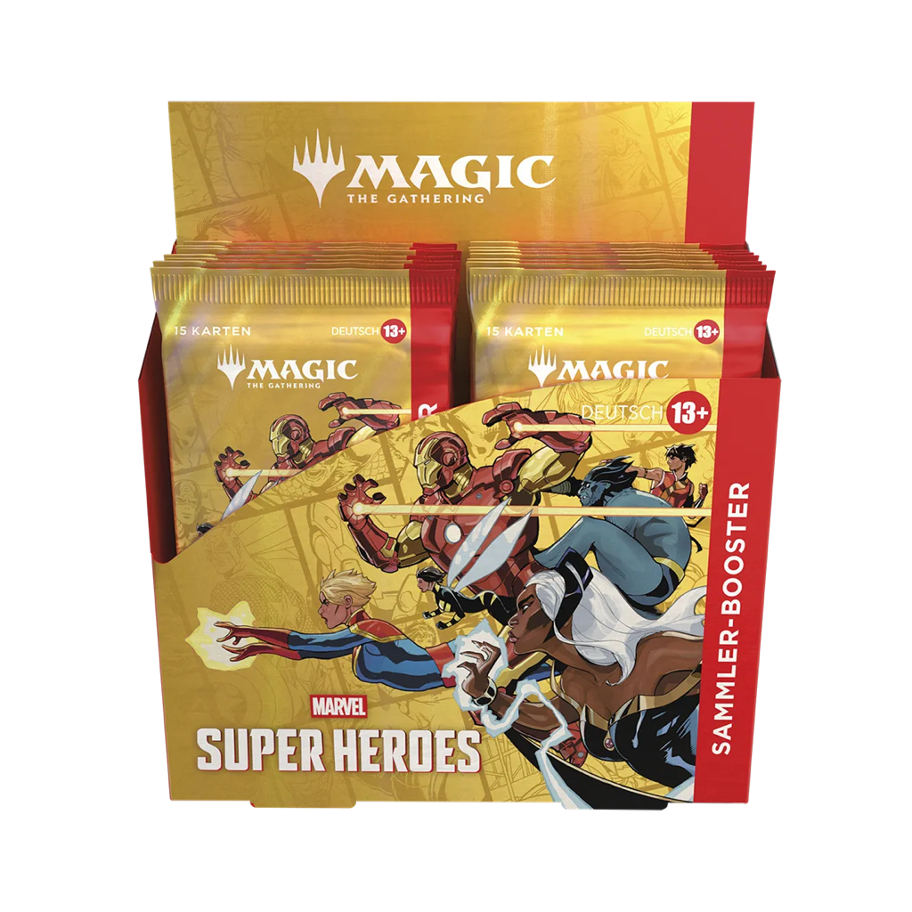 MTG - Magic the Gathering - Marvel Super Heroes - Sammler Booster Display (12 Packs) Deutsch