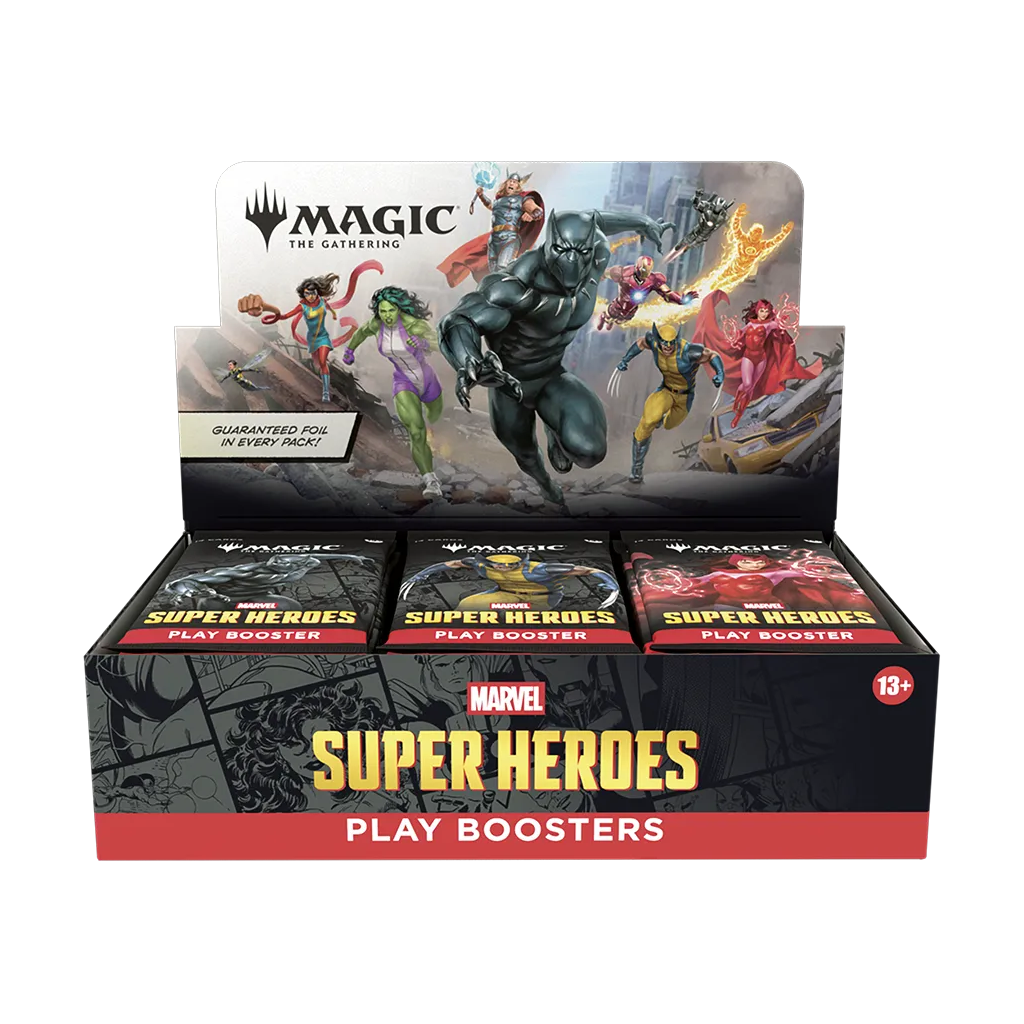 MTG - Magic the Gathering - Marvel Super Heroes - Play Booster Display (30 Packs) Englisch