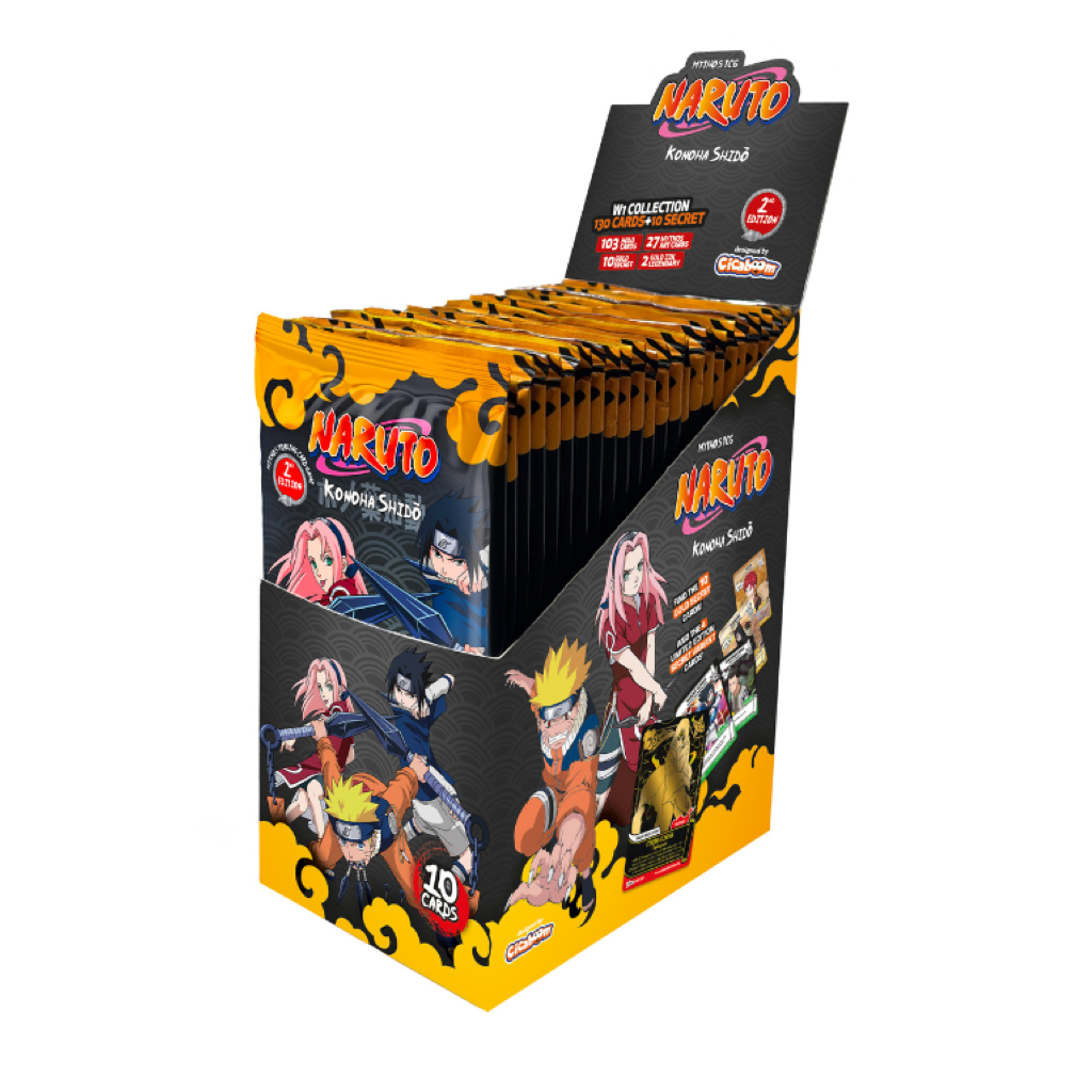 Mythos TCG: Naruto Set One Booster Display (24 Packs) 2nd Edition Englisch