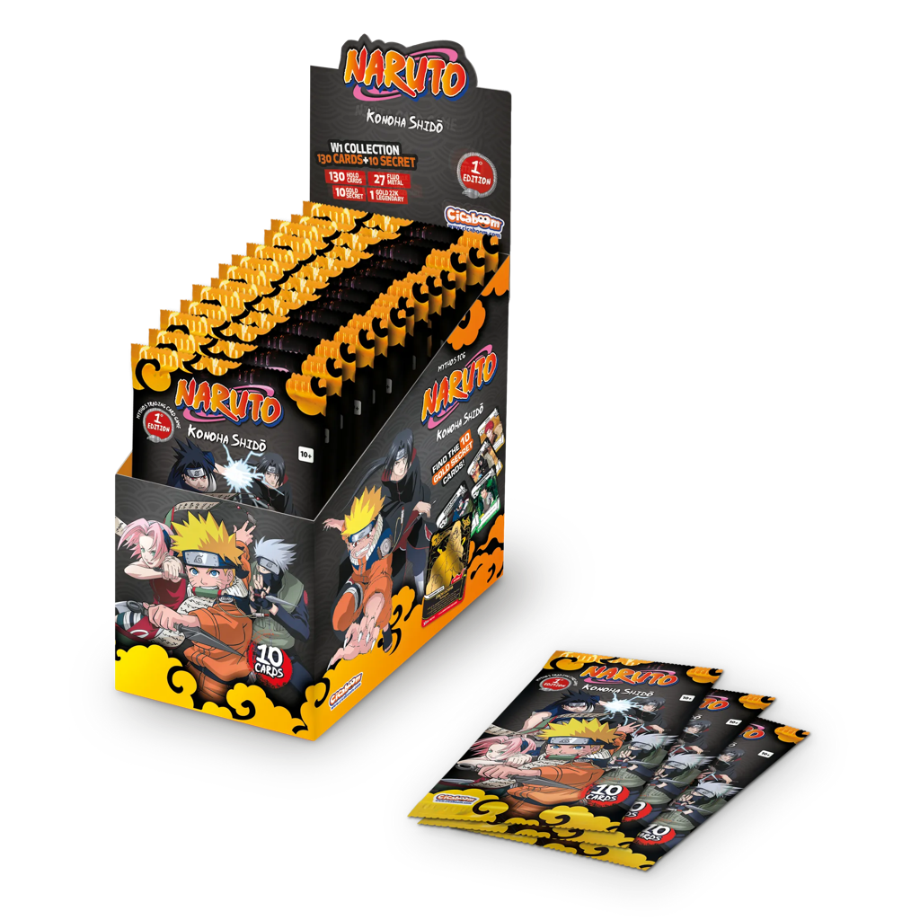 Mythos TCG: Naruto Set One Booster Display (24 Packs) 1st Edition Englisch