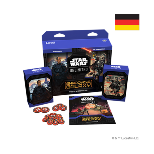 FFG - Star Wars: Unlimited - Schatten der Galaxis / Shadows of the Galaxy Zwei Spieler Starter Set Deutsch