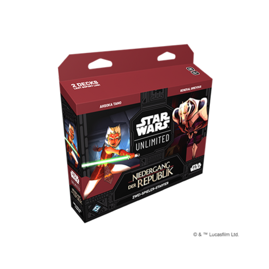 FFG - Star Wars: Unlimited - Niedergang der Republik Zwei Spieler Starter Set Deutsch