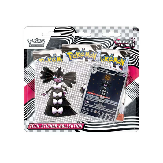 Pokemon Karmesin & Purpur - Weisse Flammen Tech Sticker Blister Deutsch