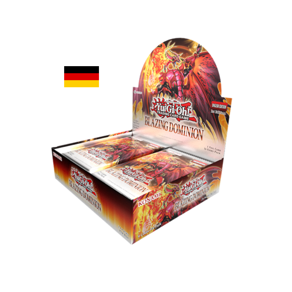 Yu-Gi-Oh! Blazing Dominion Booster Display (24 Packs) Erste Auflage Deutsch