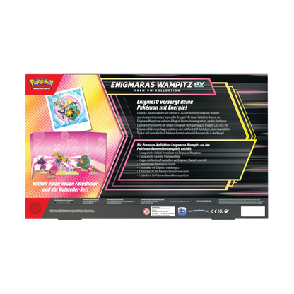 Pokemon Enigmaras Wampitz ex Premium Kollektion Deutsch