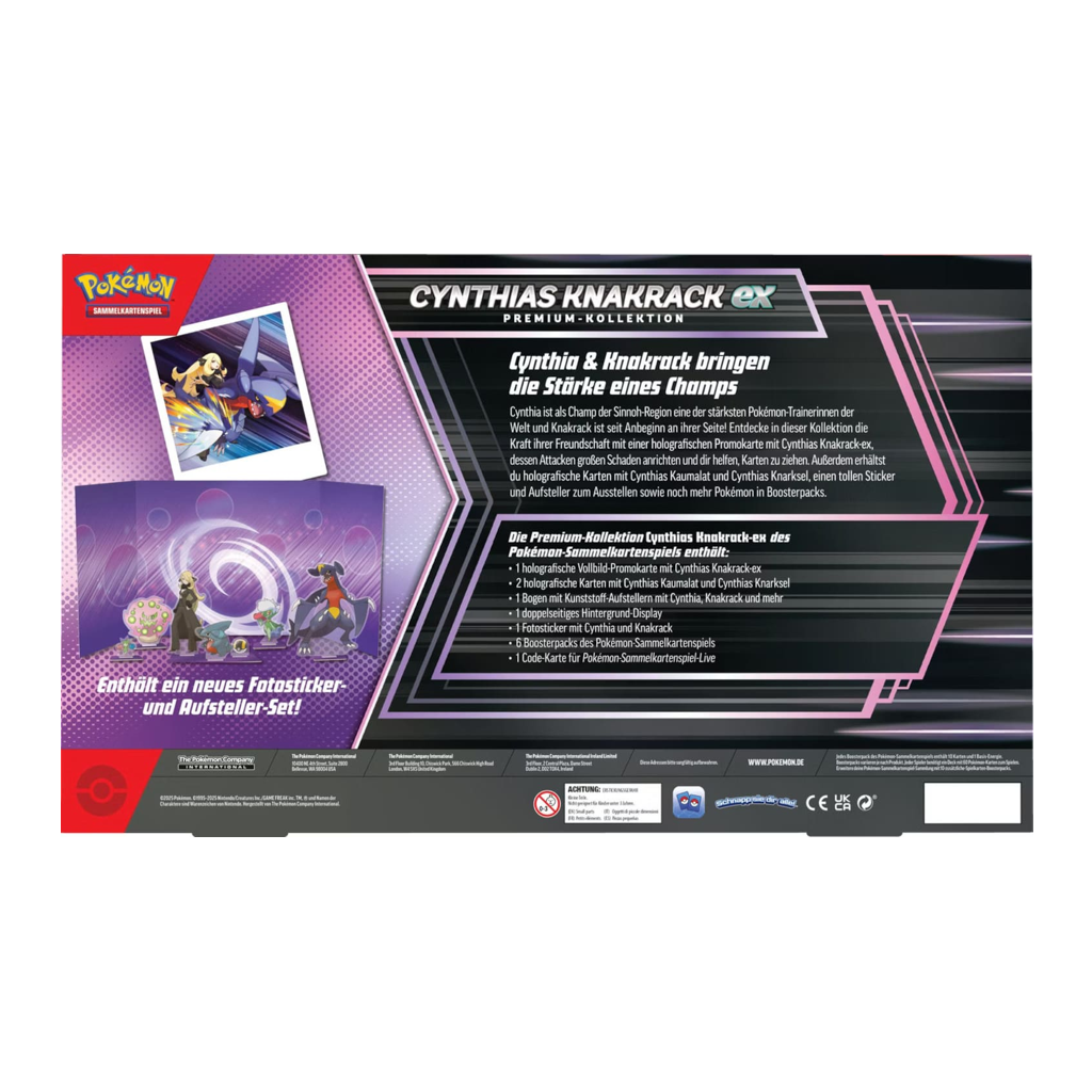 Pokemon Cynthias Knakrack ex Premium Kollektion Deutsch