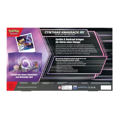 Pokemon Cynthias Knakrack ex Premium Kollektion Deutsch