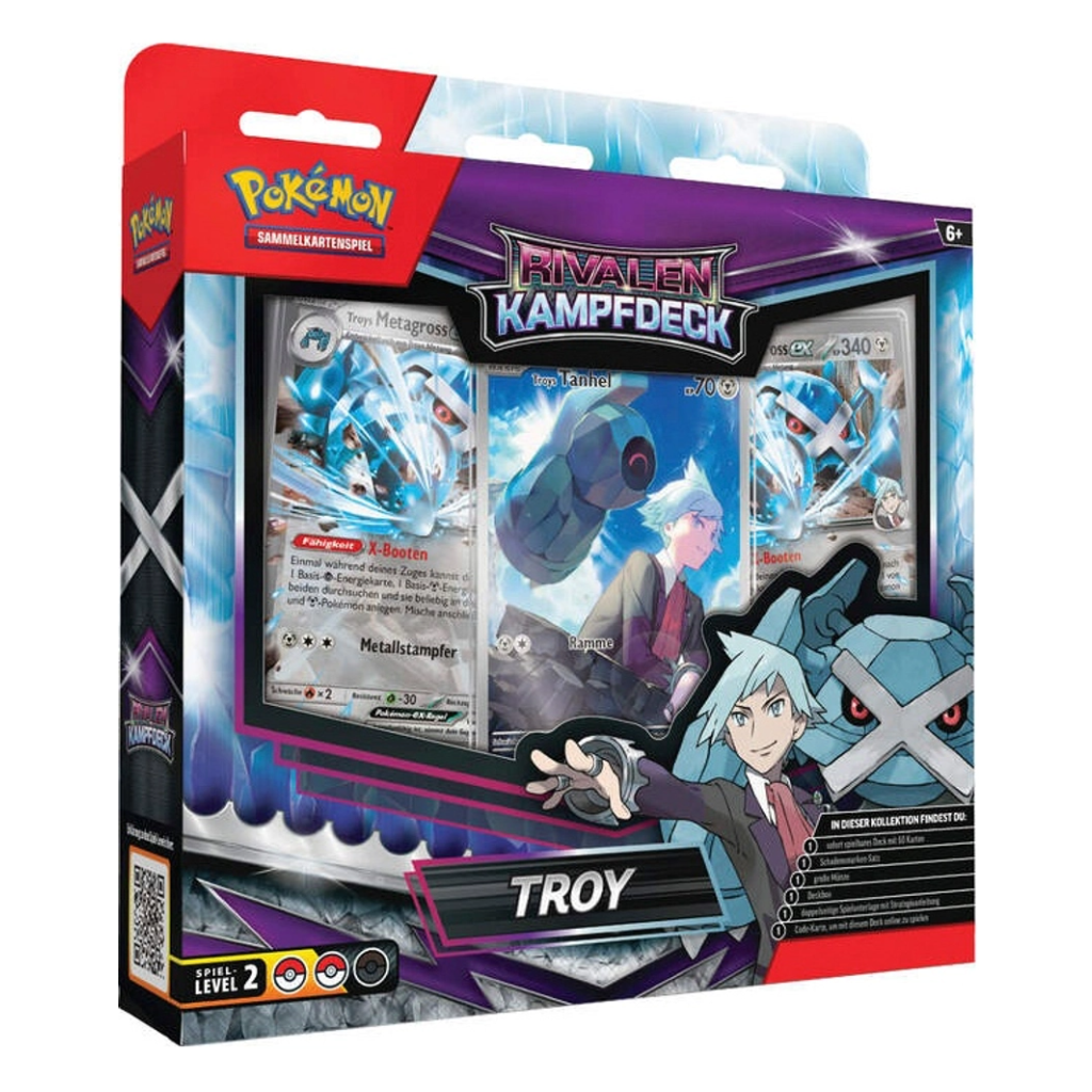 Pokemon Troy's Rivalen Kampfdeck Deutsch